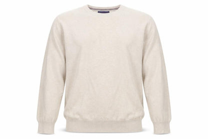 New Haven Men's Beige Small Crew Neck Pullover Jumper