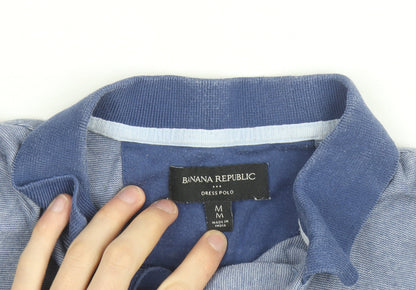 Banana Republic Men’s Blue Cotton Polo Shirt Size M