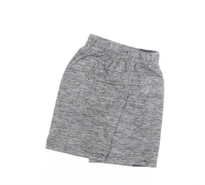 Reebok Boys Grey Athletic Shorts 10 Years Quick Dry Elastic Waist