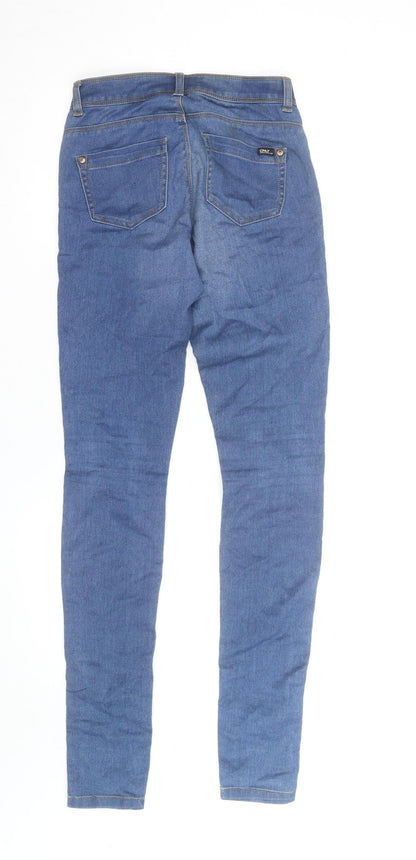 ONLY Women's Blue Skinny Denim Jeans XS Length 34 Slim Fit