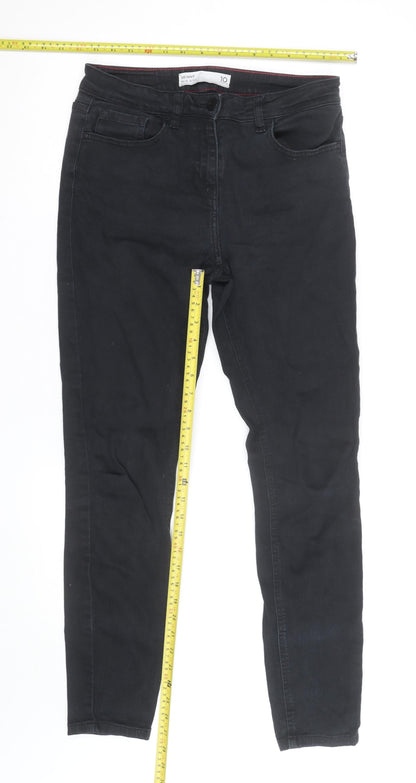 Next Women’s Black Skinny Mid Rise Jeans Size 10 Regular