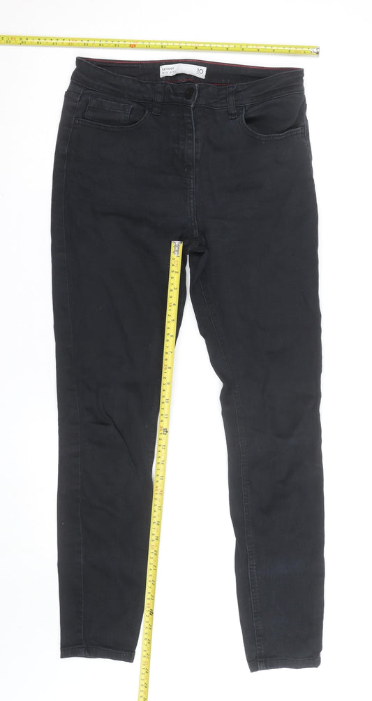 Next Women’s Black Skinny Mid Rise Jeans Size 10 Regular