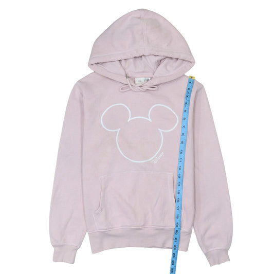 H&M Disney Womens Pink Hoodie XS Pullover Hooded Sweatshirt