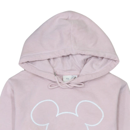 H&M Disney Womens Pink Hoodie XS Pullover Hooded Sweatshirt
