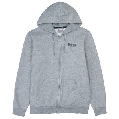 Puma Men's Grey Full Zip Hoodie Size M Regular Fit Sportswear