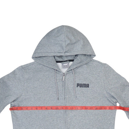 Puma Men's Grey Full Zip Hoodie Size M Regular Fit Sportswear