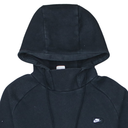 Nike Men's Black Medium Pullover Hoodie with Logo Pocket Detail