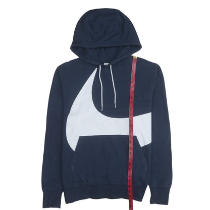 Nike Men's Blue Pullover Hoodie L Graphic Logo Sportswear