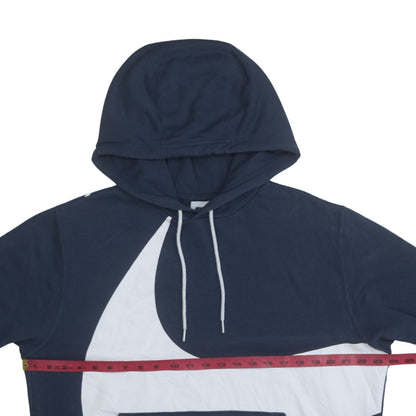 Nike Men's Blue Pullover Hoodie L Graphic Logo Sportswear