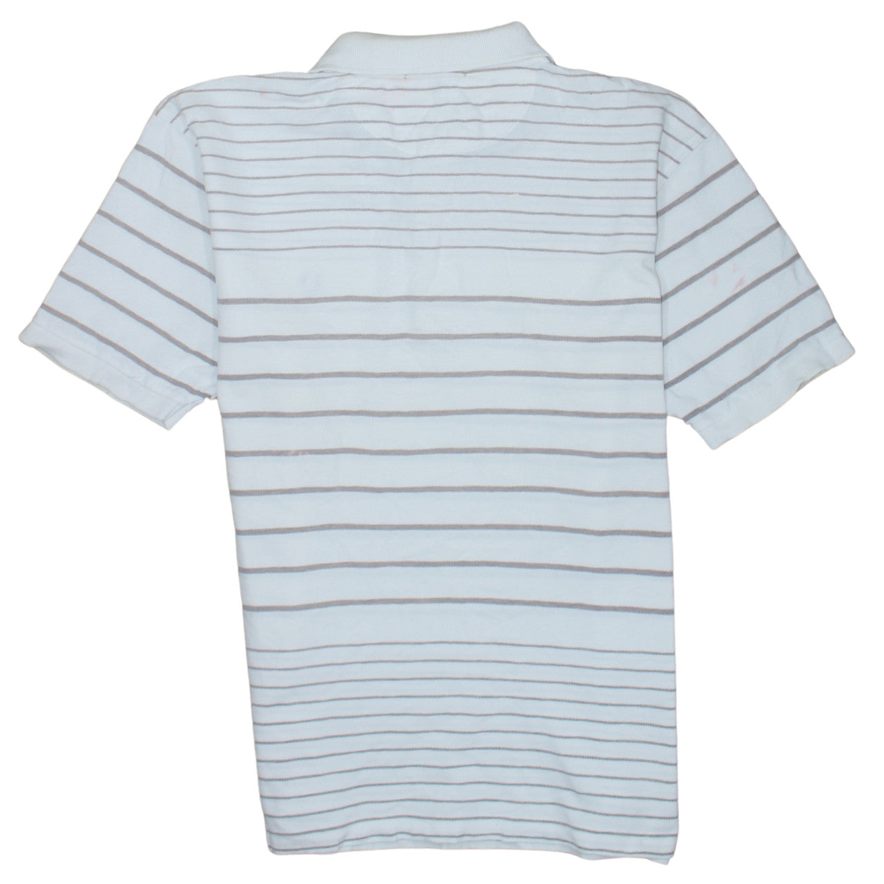 Fred Perry Men's White Striped Cotton Polo Shirt XL