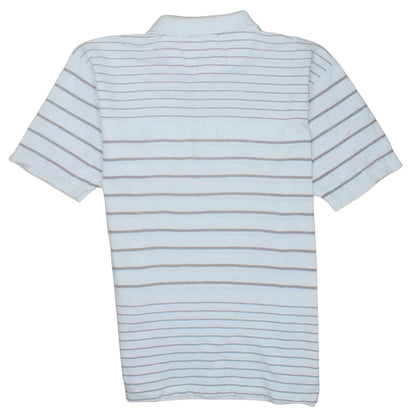 Fred Perry Men's White Striped Cotton Polo Shirt XL