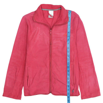 Adidas Womens Pink Fleece Full Zip Jacket Size M