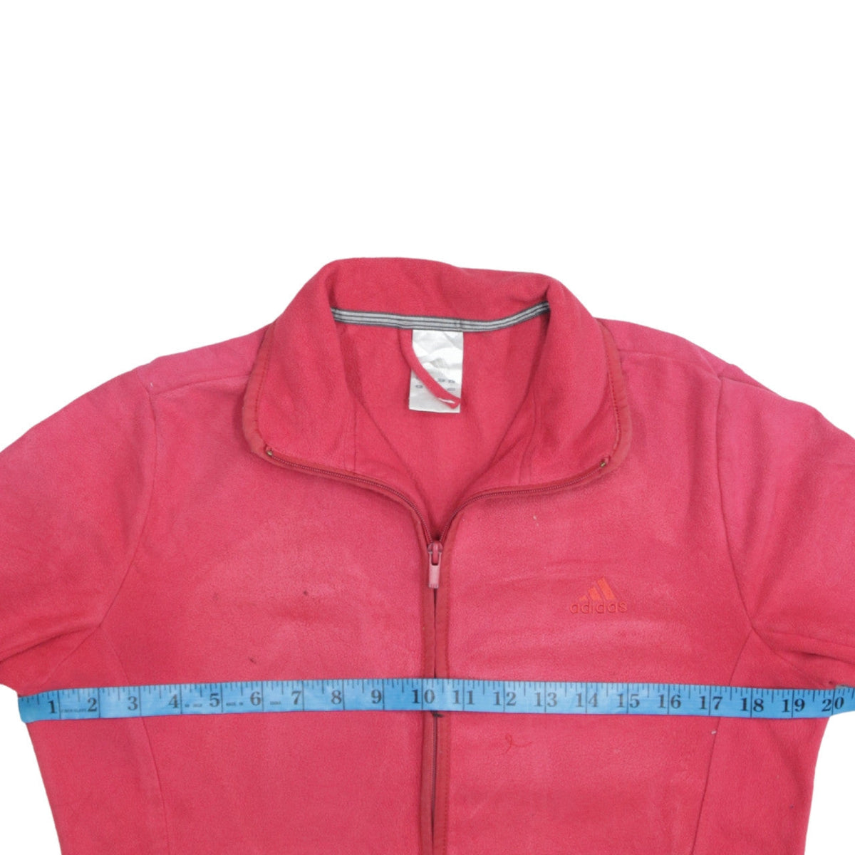 Adidas Womens Pink Fleece Full Zip Jacket Size M