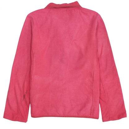 Adidas Womens Pink Fleece Full Zip Jacket Size M