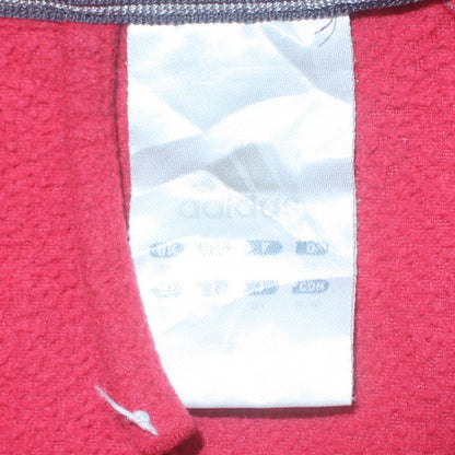 Adidas Womens Pink Fleece Full Zip Jacket Size M