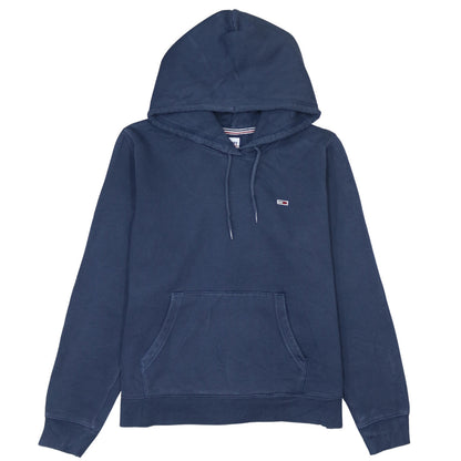 Tommy Jeans Women's Blue Pullover Hoodie Size L Cotton Blend