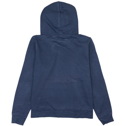 Tommy Jeans Women's Blue Pullover Hoodie Size L Cotton Blend
