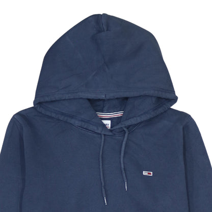 Tommy Jeans Women's Blue Pullover Hoodie Size L Cotton Blend