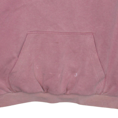 Adidas Womens Pink Pullover Hoodie Size 12 Relaxed Fit Cotton Blend