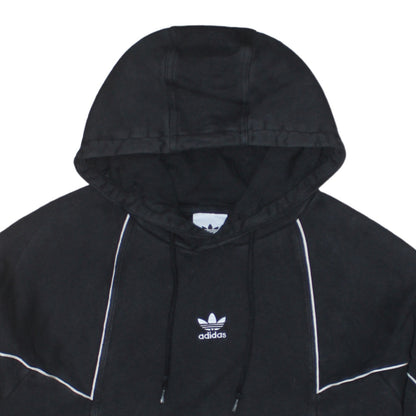 Adidas Mens Black Pullover Hoodie Size L Sportswear Fleece