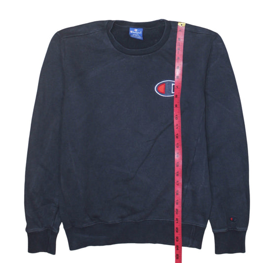 Champion Men's Black Small Crew Neck Pullover Sweatshirt