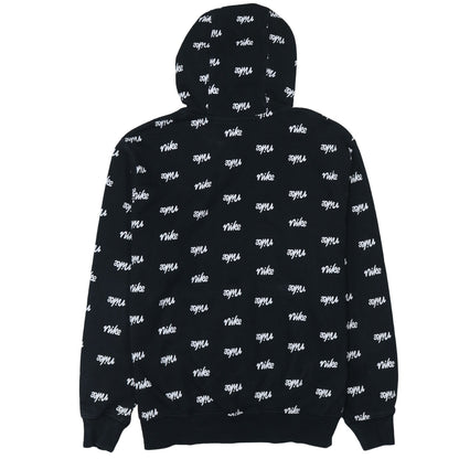 Nike Men's Black Logo Pullover Hoodie Size M Fleece Sweatshirt