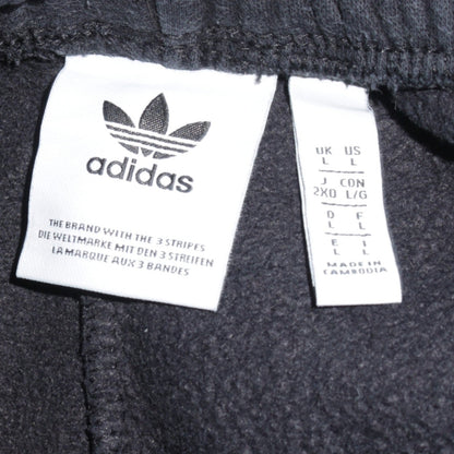 adidas Men's Black Jogger Trousers L Regular Fit Fleece Activewear
