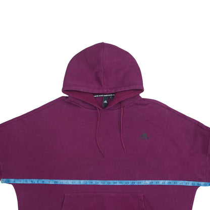 Adidas Women's Purple XL Pullover Hoodie with Logo Detail