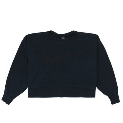 Nike Women Black Medium Dri-FIT Crew Neck Pullover Sweatshirt
