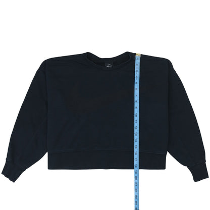 Nike Women Black Medium Dri-FIT Crew Neck Pullover Sweatshirt