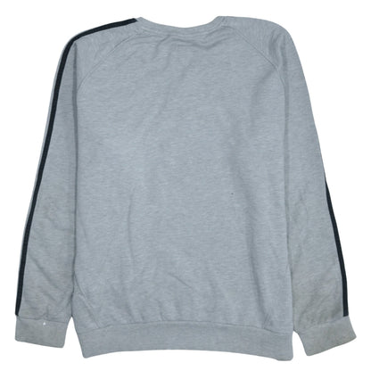 Adidas Men Grey XL Pullover Sweatshirt Crew Neck Sports Top