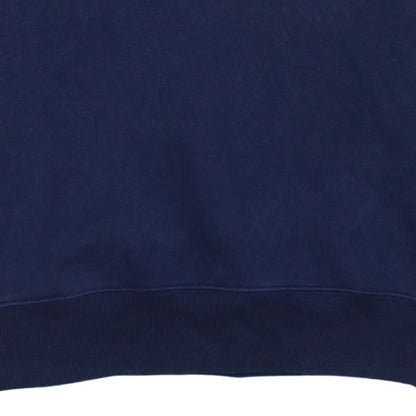 Fila Womens Navy Blue Crew Neck Logo Sweatshirt XL Cotton Blend