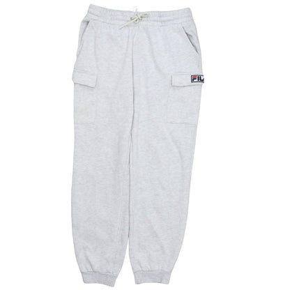 Fila Men's Grey Jogger Sweatpants M Regular Fit Fleece Trousers