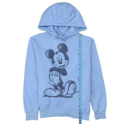 Disney Primark Women Blue Pullover Hoodie 2XS Mickey Graphic