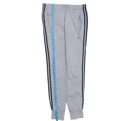 Adidas Men's Grey Jogger Sweatpants XS Tapered Fit Side Stripe
