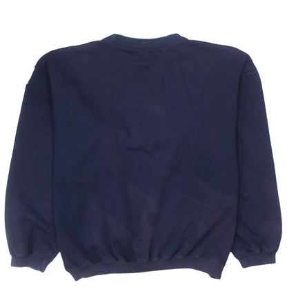 Adidas Men Blue Embroidered 90s Equipment Sweatshirt Size L