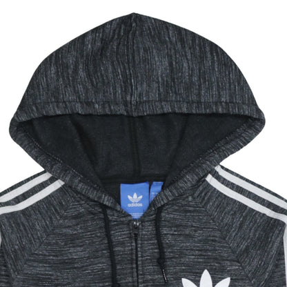 Adidas Men's Grey Full Zip Hoodie Size S Sportswear