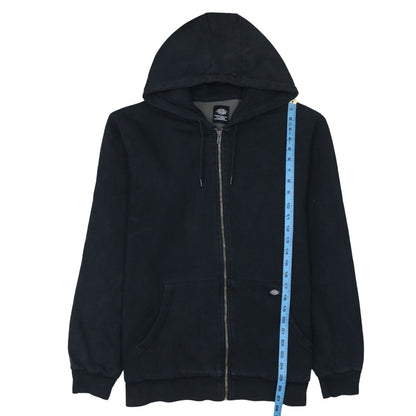 Dickies Men Black XL Full Zip Hoodie Fleece Cotton Blend