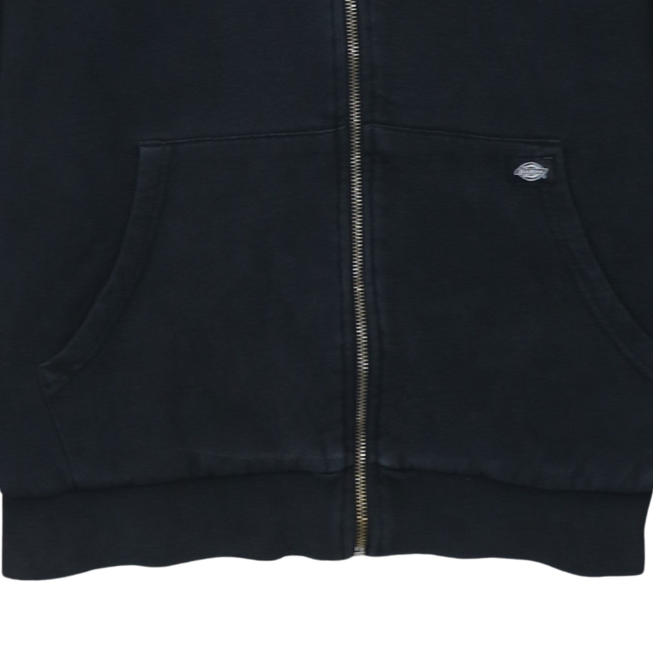 Dickies Men Black XL Full Zip Hoodie Fleece Cotton Blend