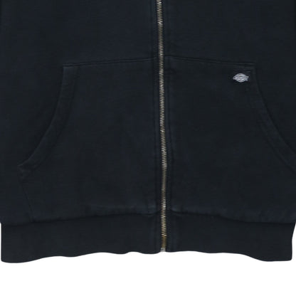Dickies Men Black XL Full Zip Hoodie Fleece Cotton Blend