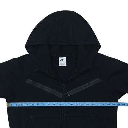 Nike Womens Black Full Zip Hoodie Small Cotton Blend Sportswear