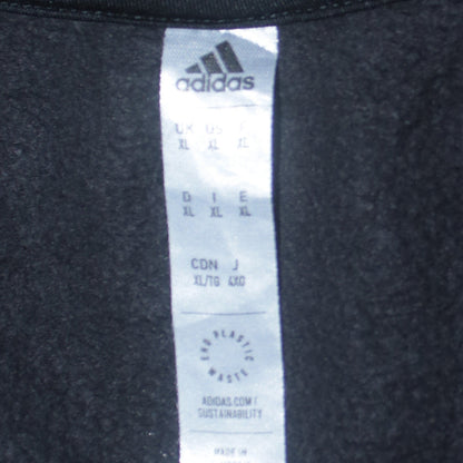 Adidas Men's Black XL Pullover Sweatshirt Crew Neck Fleece