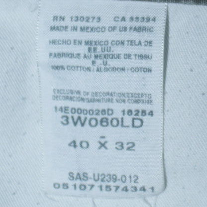 Wrangler Men's Grey 40x32 Cargo Workwear Trousers
