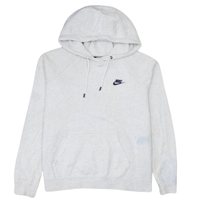 Nike Women’s Grey Pullover Hoodie Medium Cotton Blend Sportswear