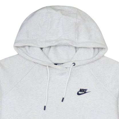 Nike Women’s Grey Pullover Hoodie Medium Cotton Blend Sportswear