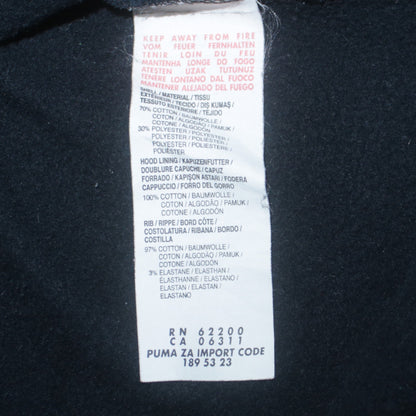 Puma Men's Black XL Full Zip Sports Hoodie Sweatshirt
