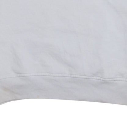 Levi's Men's White Relaxed Fit Crew Neck Logo Sweatshirt Size S