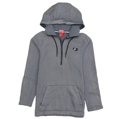 Nike Men's Grey Small 1/2 Zip Hoodie Sweatshirt Regular Fit