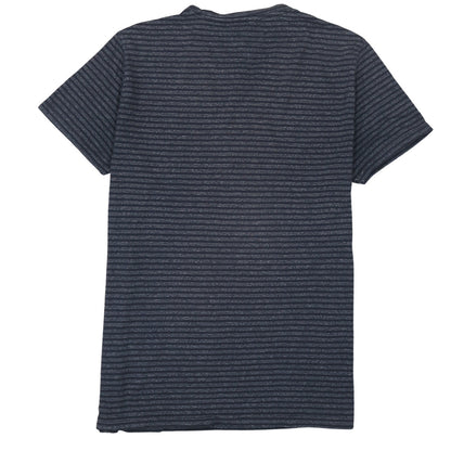 Tommy Hilfiger Men Blue Striped Crew Neck Cotton T-Shirt XL