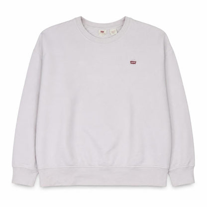 Levi's Women White Crew Neck Pullover Sweatshirt Size 3XL